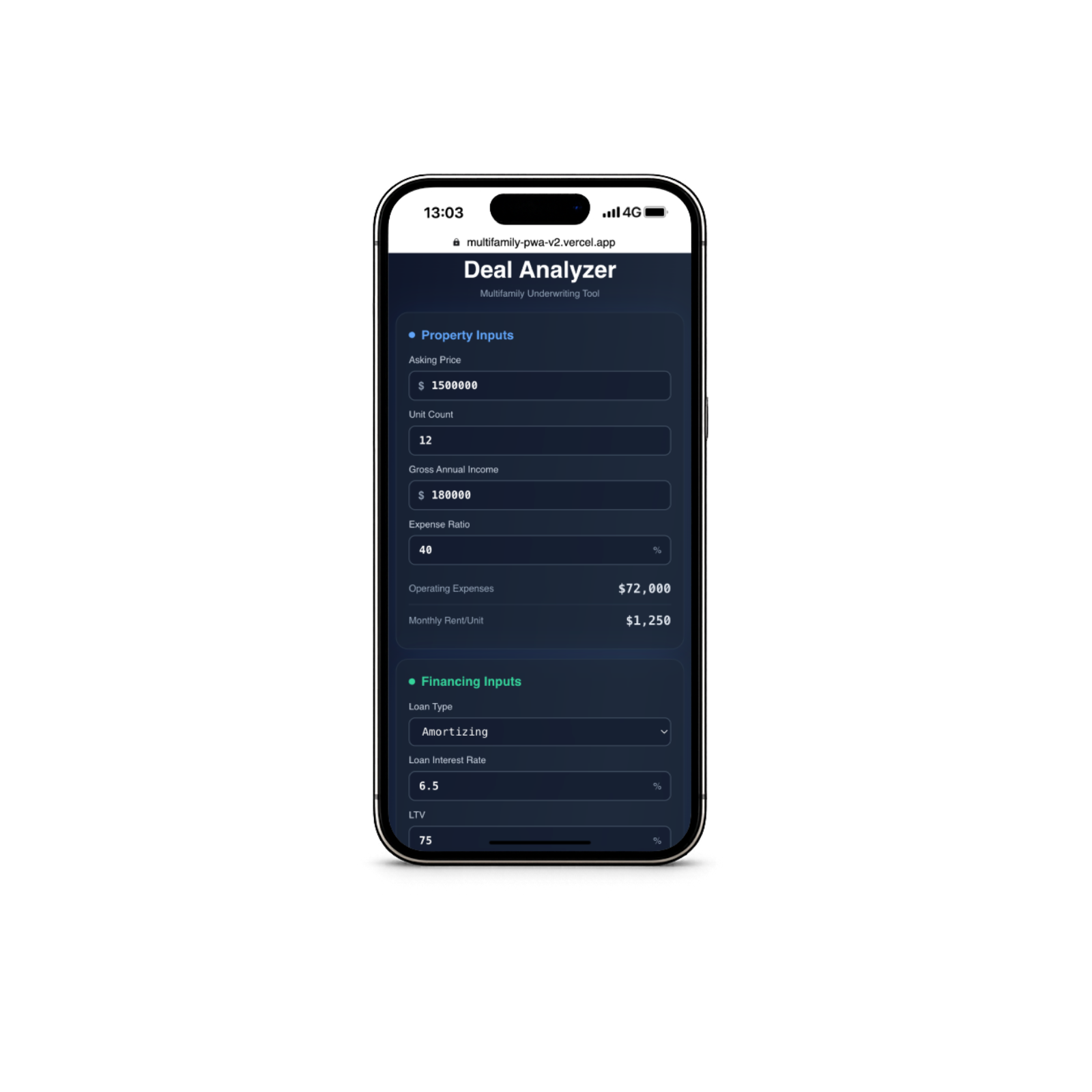 Quick Deal Calculator app preview